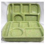 6 Vintage Prolon Ware Divided Trays
