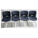 4 Stackable Chairs - 31" x 18" x 18"