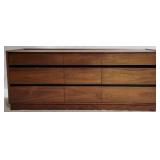 Dillingham 9 Drawer Mid-Century Dresser