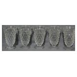 5 Fostoria American Iced Tea Goblets