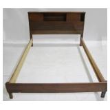 Vintage Full Size Bookcase Headboard Bed