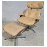 Vintage Plycraft lounge chair & ottoman