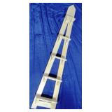 Painted 55" tall hanging what not shelf