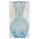 Imperial Light Blue Glass Vase 10.5"