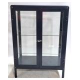 Metal & glass display cabinet