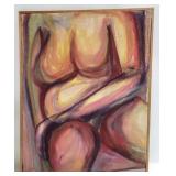 Original Abstract Nude Painting by Martin
