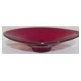 Viking Red mid century bowl