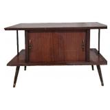 Sliding door mid-century stand