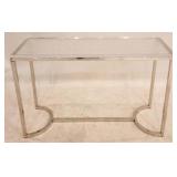 Chelsea House Chrome & Acrylic Sofa Table