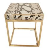 Chelsea House Brass Geometric Table