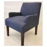 Blue Upholstered Arm Chair