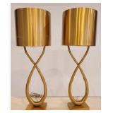 Pair Wildwood lamps 30.5"