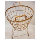 Metal wire basket planter, 25 x 17