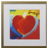 HEART 2012 GICLEE BY PETER MAX