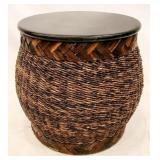 Chelsea House Marble Top Jute Table