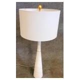 Wildwood white marble cone lamp 35.5"