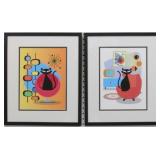 SET OF 2 MID CENTURY MODERN CATS