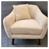 Upholstered Arm Chair w/ pillow