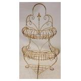 Metal 2 tier Wall Planter