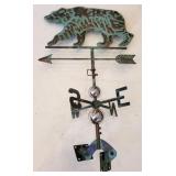 Metal Bear Weathervane, 34 x 19