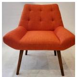 Orange Upholstered Chair