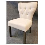 Upholstered Tufted Back Chair