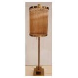 Wildwood copper tone buffet lamp 36, square finial