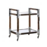 Wildwood Small Rustic Glam Bar Cart