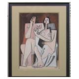 HOMME ET FEMME GICLEE BY PABLO PICASSO