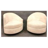 Pair Alden Parkes Swivel Chairs