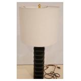 Wildwood square black lamp 33"