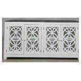 4 Door painted & wood finish top console