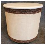 Chelsea House Marble top Table, Linen Clad