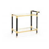 Wildwood Boulevardier Bar Cart, Black/Gold