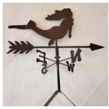 Rusty Mermaid Weathervane, 29 x 27