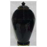 Black Covered Jar 17" Tall
