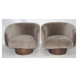 Pair Union Home Rotunda swivel chairs