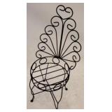 Wire Chair Style Plant Stand