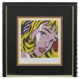 GIRL WITH RIBBON  BY ROY LICHTENSTEIN