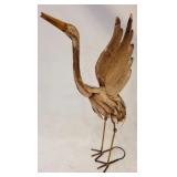 Metal Heron 42" Tall