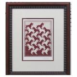 BULL DOG TESSELLATION  BY M.C. ESCHER