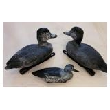 3 Plastic Duck Decoys