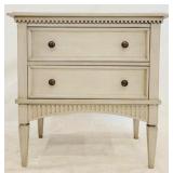 Alden Parkes Elliott 2 Drawer Chest in Greige