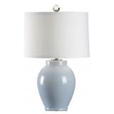 Wildwood Drip Cloud  Blue Lamp 33"