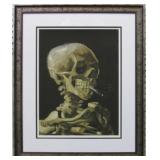 SKELETON SMOKING CIGARETTE GICLEE