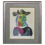 HEAD OF WOMAN WITH HAT GICLEE BY PABLO PICASSO