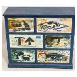 Painted chest, 28x33x12