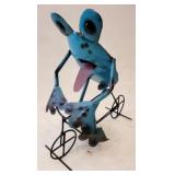 Metal Frog Garden Decor, 17" Tall
