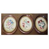 3 Needlepoints - 9" x 7"