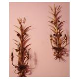 2 Wall Hangings/Light Fixtures - 38" tall